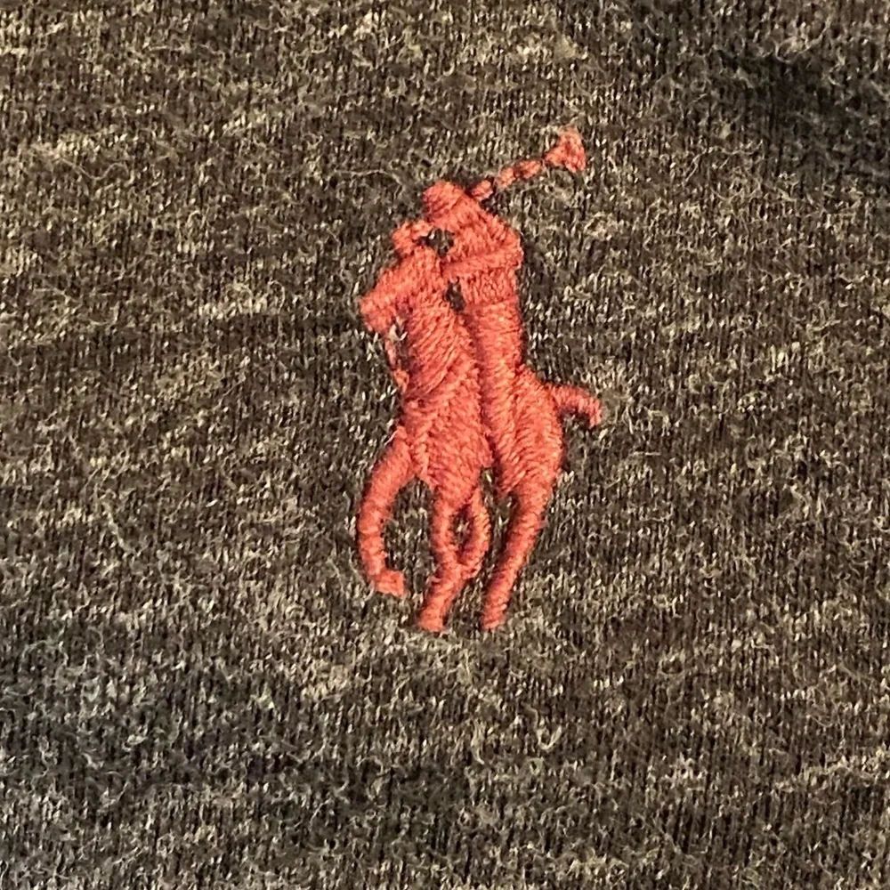 Polo Ralph Lauren Long Sleeve T-Shirt Top Size S Gray Pony Logo Preppy Casual